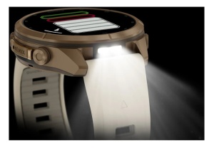 Garmin Fenix 9 Pro - inReach, 43mm Titan Autumn Gold cu curea din silicon Cream/French Gray - Img 9