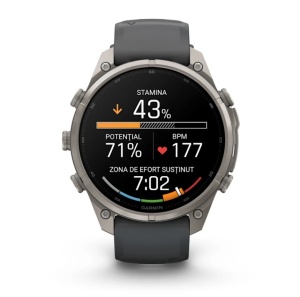 Garmin Fenix 9 Pro - inReach, 47mm Titan, cu curea din silicon Graphite/negru - Img 5