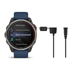 GARMIN quatix 8 – 47 mm, AMOLED - Pachet ceas inteligent marin cu GPS și control vocal