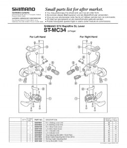 INDICATOR SHIMANO ST-MC34 DREAPTA