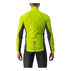 Jacheta de vant Castelli Squadra Stretch, pentru barbati, lime electric/gri inchis, XXL - Img 2