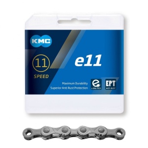 Lant KMC E11 EPT 11 Viteze 136 zale Ebike, Argintiu - Img 1
