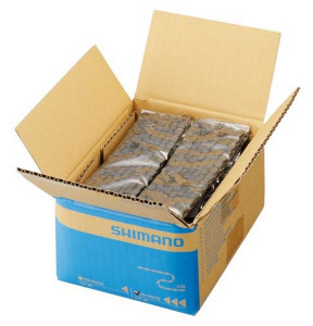LANT SHIMANO CN-E6070-9 118 ZALE PT. 9 VIT. PE SPATE/FATA SIMPLU PT. E-BIKE FARA NIT FINAL NIT CONECTARE X 20 (AMPULE TYPE) 1 SET=20BUC. SEMI-VRAC