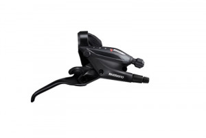MANETA DE SCHIMBATOR/FRANA SHIMANO ST-EF505-7R DREAPTA 7 VIT. CABLU 2050MM EZ-FIRE PLUS 3 DEGETE PT. FRANA HIDRAULICA NEGRU AMBALAT IND.