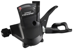 MANETA DE SCHIMBATOR SHIMANO DEORE SL-M610-I STANGA 2/3 VIT. PRINDERE DIRECTA PE MANETA DE FRANA CABLU 1800MM FARA OGD NEGRU VRAC