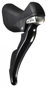 MANETA SCHIMBATOR/FRANA SHIMANO 105 ST-5800 DREAPTA 11 VIT. CABLU 2100MM FARA STOPERE & GHIDAJ NEGRU/CAPAC NEGRU AMBALAT IND.