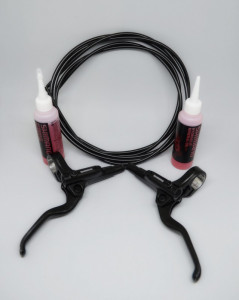 MANETE DE FRANA SHIMANO BL-MT201 STANGA & DREAPTA HIDRAULICA FURTUN SM-BH59-JK 1000/1700MM NEGRU ULEI 50CC X 2 NEGRU AMBALAT IND.