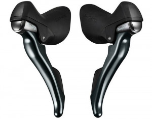 MANETE SCHIMBATOR/FRANA SHIMANO TIAGRA ST-4700 10X2 VIT. CABLURI SCHIMBATOR/FRANA LUNGIME STANDARD CAMASA NEAGRA FARA STOPERE CAPAT MANETA NEGRU AMBALAT IND.