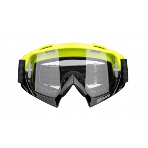Ochelari Force GRIME negru-fluo lentile transparente + 10 tear offs - Img 8