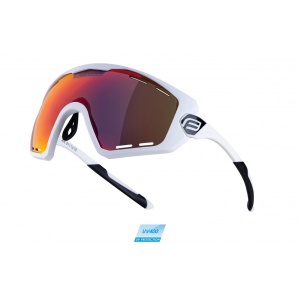 Ochelari Force Ombro Plus, lentila rosie, alb mat - Img 1