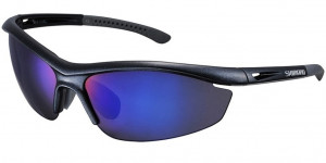 OCHELARI SHIMANO S20R METALLIC BLACK/GREY LENTILE SMOKE BLUE MIRROR LENTILE ADD. CLEAR (16)