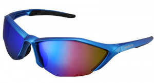 OCHELARI SHIMANO S61R-PL METALLIC BLUE/BLACK LENTILE POLARIZED GREY BLUE REVO LENTILE ADD. HYDROPHOBIC YELLOW (16)