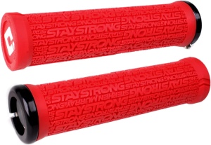 ODI Grips Stay Strong v2.1 red w/ black clamps 135mm
