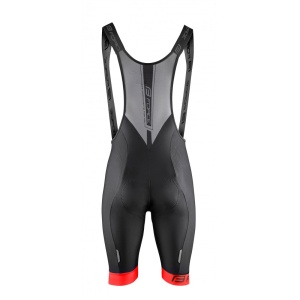 Pantaloni scurti cu bazon si bretele Force B51 negru/rosu XS - Img 5