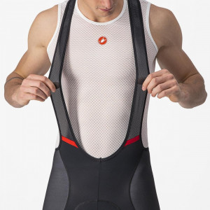 Pantaloni scurti cu bretele Castelli Competizione Kit, Negru/Rosu, S - Img 5
