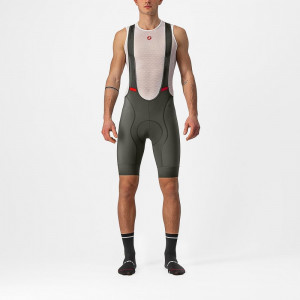 Pantaloni scurti cu bretele Castelli Competizione, Verde Inchis, XXL - Img 2