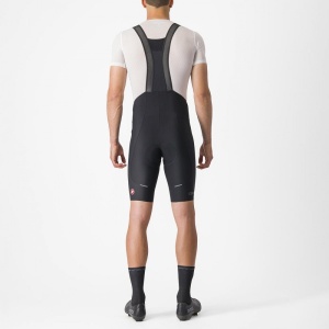 Pantaloni scurti cu bretele Castelli Espresso, Negru, L - Img 2