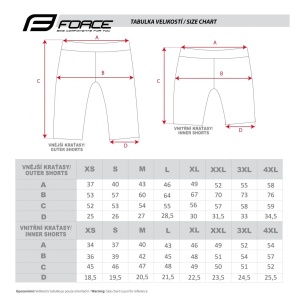 Pantaloni scurti Force MTB-11, bazon detasabil, Galben Fluo/Bleu/Negru, XS - Img 9