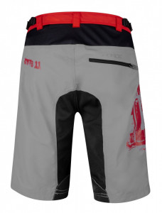 Pantaloni scurti Force MTB-11 bazon detasabil Gri/Rosu/Negru L - Img 3