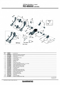 ROLE SCHIMBATOR GHIDARE & TENSIONARE SHIMANO RD-M9000 - Img 2