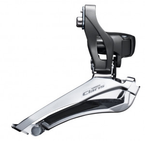 SCHIMBATOR FATA SHIMANO CLARIS FD-R2000 DUBLU PT. 8 VIT. PE SPATE COLIER 34.9MM (INCL. ADAPTOR 31.8MM & 28.6MM) AMBALAT IND.
