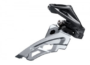SCHIMBATOR FATA SHIMANO DEORE FD-M6000-H TRIPLU PT. 10 VIT. PE SPATE HIGH CLAMP SIDE SWING TRAGERE PRIN FATA COLIER 34.9MM (INCL. ADAPTOR 28.6MM & 31.8MM) UNGHI CS 66-69 PT. PINION MARE 40-42T AMBALAT IND.