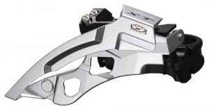 SCHIMBATOR FATA SHIMANO DEORE XT FD-M770 PT. ANGRENAJ TRIPLU PT. 9 VIT. PE SPATE TOP SWING TRAGERE DUBLA PT. 44/48T COLIER 34.9MM INCL. ADAPTOR 31.8MM & 28.6MM UNGHI CS 66-69 AMBALAT IND.