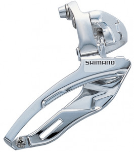SCHIMBATOR FATA SHIMANO FD-R443A TRIPLU PT. GHIDON DE SOSEA DREPT PT. 8 VIT. PE SPATE COLIER 31.8MM PT. 52T UNGHI CS 63-66 AMBALAT IND.