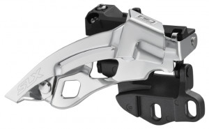 SCHIMBATOR FATA SHIMANO SLX FD-M670-E TRIPLU PT. 10 VIT. PE SPATE TOP SWING TRAGERE DUBLA E-TYPE PT. 42T FARA BB PLATE & SURUB PT. BB PLATE UNGHI CS 66-69 AMBALAT IND.