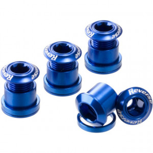 Set 4 suruburi angrenaj Reverse Chainring Bolt Albastre - Img 2