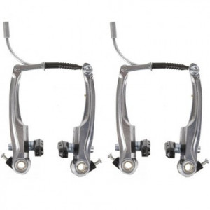 Set V-Brake Aluminiu M-WAVE ( F+R ) Silver 113 mm - Img 2