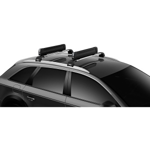 Suport 5 perechi schiuri Thule SnowPack Extender 7325 Negru cu prindere pe bare transversale aluminiu cu profil T - Img 3