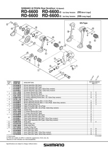 SURUB EXTERIOR PT. REGLARE SCHIMBATOR SHIMANO RD-6600 - Img 2