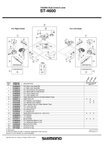 SURUB/PIULITA PT. REGLARE CABLU SHIMANO ST-4600 CU CABLE ADJUSTER TYPE - Img 2