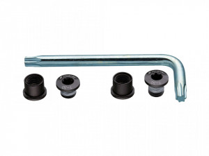 Suruburi foaie angrenaj + torx FSA CR Bolt Kit Negru Triplu MTB 6 buc