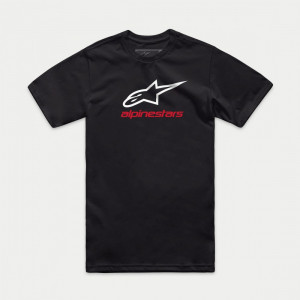 Tricou Alpinestars Always 2.0 CSF Tee Black/White/Red XXL - Img 2