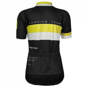 Tricou Ciclism Copii FUNKIER Saletti (S/S) - Yellow/Black 10 ani - Img 3