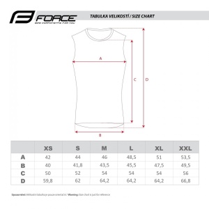 Tricou ciclism fara maneci Force F Acceler, gri/roz, M - Img 5