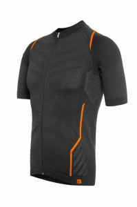 Tricou Ciclism FUNKIER Respirare Elite - Gri/Portocaliu XL/2XL - Img 2