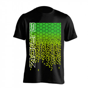 Tricou Ciclism SUPACAZ Star Fade (S/S) - Verde/Galben S