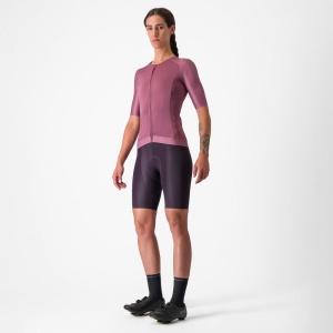 Tricou cu maneca scurta Castelli Aero PRO 7.0 W, de dama, Mov, M - Img 8