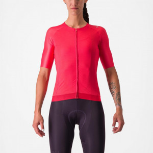 Tricou cu maneca scurta Castelli Aero PRO 7.0 W, de dama, Rosu, M