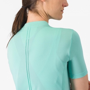 Tricou cu maneca scurta Castelli Anima 4, pentru femei, albastru piscina, XS - Img 3