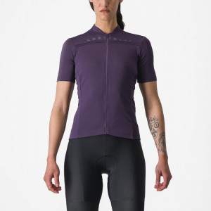 Tricou cu maneca scurta Castelli Anima 4, pentru femei, mov nocturn, S