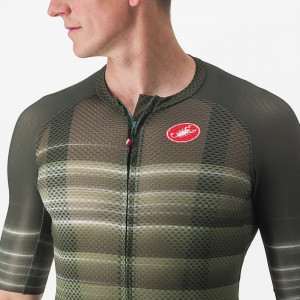 Tricou cu maneca scurta Castelli Climbers 3.0 SL2, Kaki, XXL - Img 5