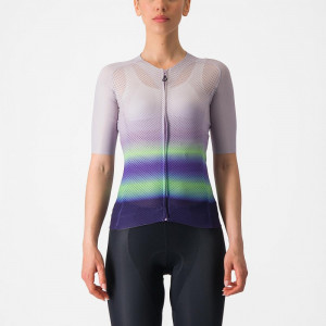 Tricou cu maneca scurta Castelli Climbers 4.0 W, de dama, Violet/Vernil/Mov, XS