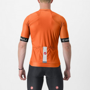 Tricou cu maneca scurta Castelli Entrata VI, Portocaliu/Antracit, XXXL - Img 2