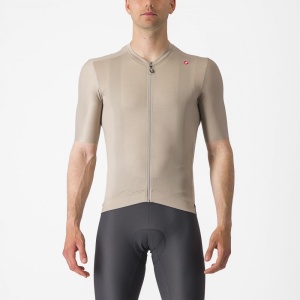Tricou cu maneca scurta Castelli Espresso, Crem, S
