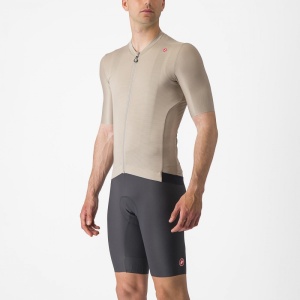 Tricou cu maneca scurta Castelli Espresso, Crem, XXL - Img 3