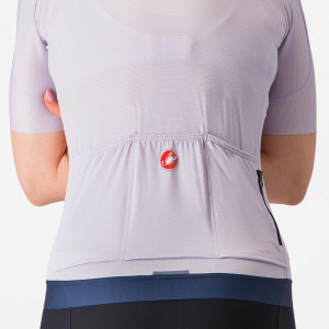 Tricou cu maneca scurta Castelli Espresso W, de dama, Violet, M - Img 4